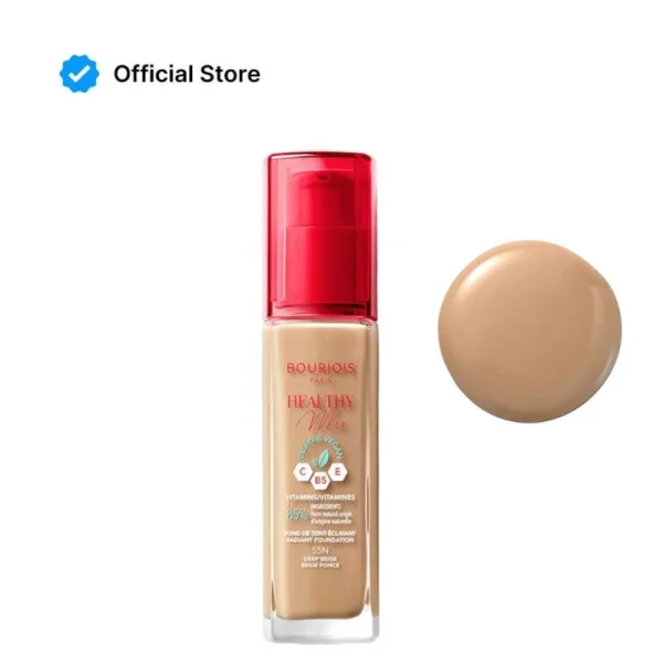 Bourjois Healthy Mix Clean Vegan Foundation 55 Deep Beige 43