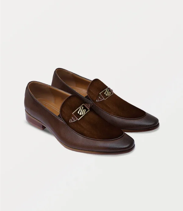 BM9573-BROWN-Men Slip On - Image 2