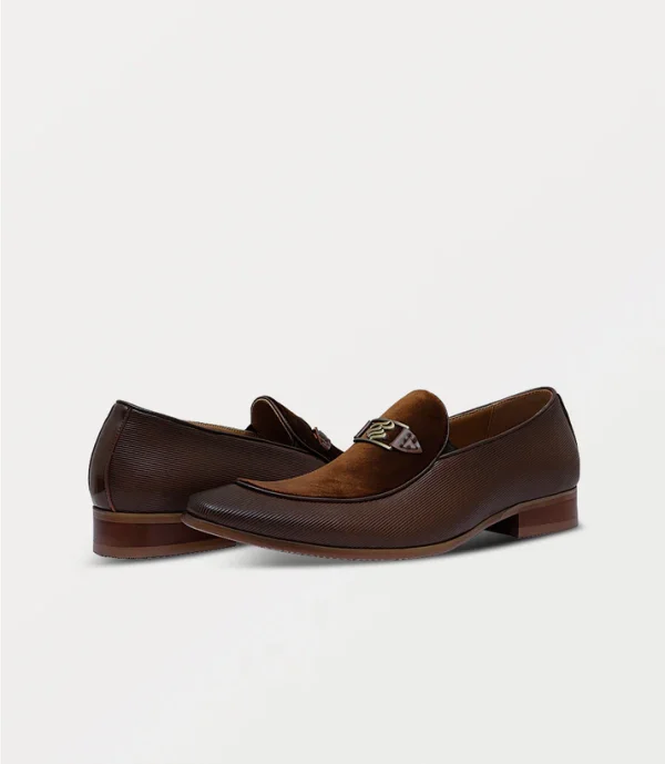 BM9573-BROWN-Men Slip On - Image 3