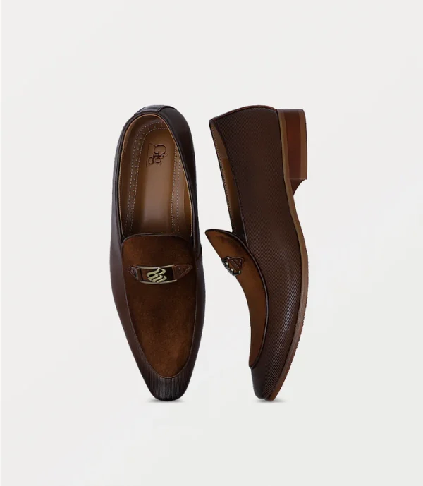BM9573-BROWN-Men Slip On - Image 4