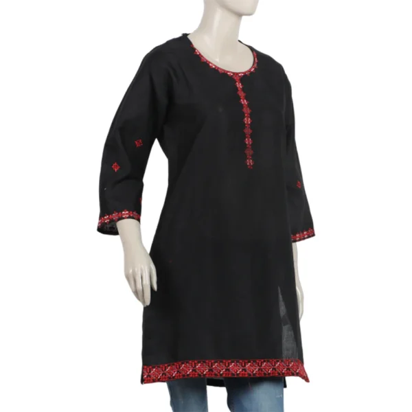 Women's Embroidered Stitched Kurti - Image 2