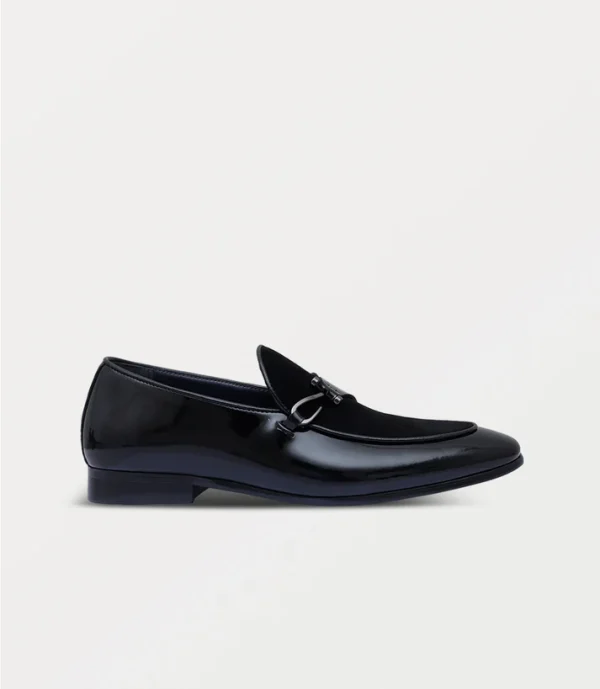 BM7398-BLACK-Men Slip On