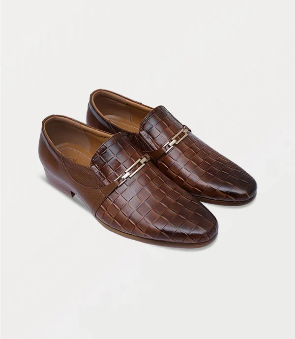 BM5423-BROWN-Men Slip On - Image 4