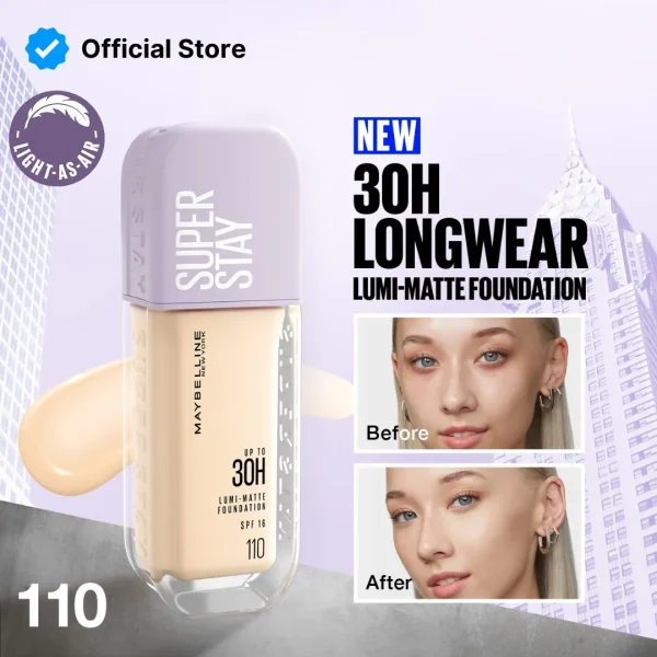 Maybelline Super Stay Lumi Matte Foundation | Upto 30h Coverage 43