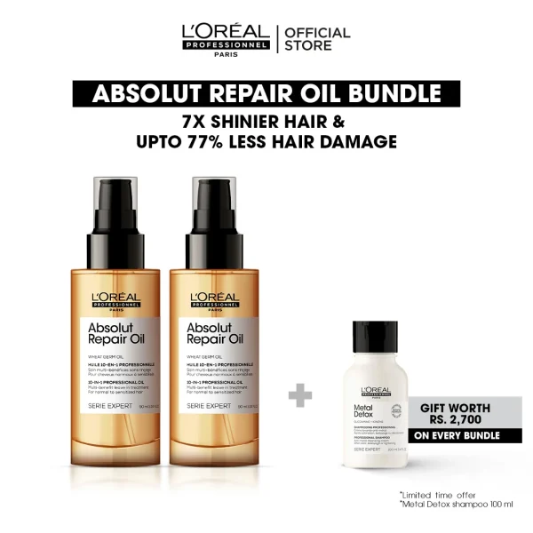 Loreal Professionnel Serie Expert Absolut Repair Oil Bundle Deal 52